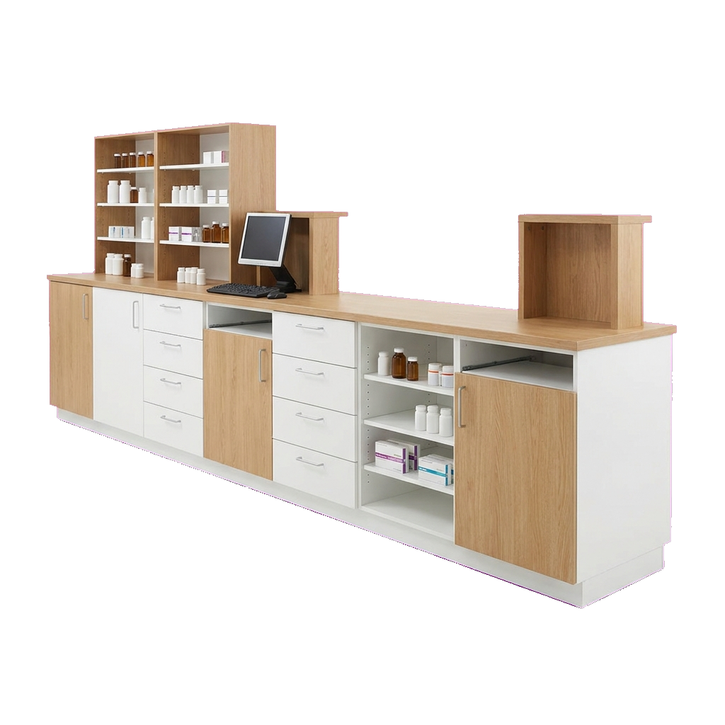 dispensing counter set